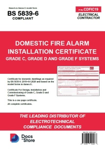 Domestic Fire Alarm Installation Grade D Certificate