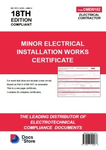 Minor Electrical Installation Works Certificate