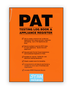 PAT Testing & Appliance Record Log Book