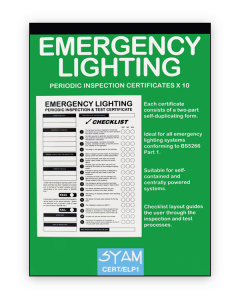Emergency Lighting Periodic Inspection Certificates (CERT/ELP 1)