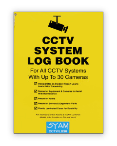 CCTV System Log Book (CCTV/LB30)