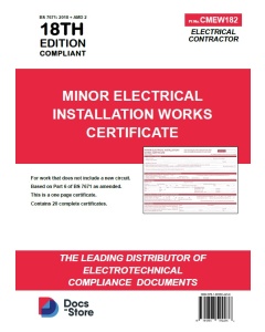 Minor Electrical Installation Works Certificate