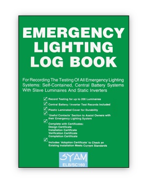Emergency Lighting Log Book - Wiring Regulations